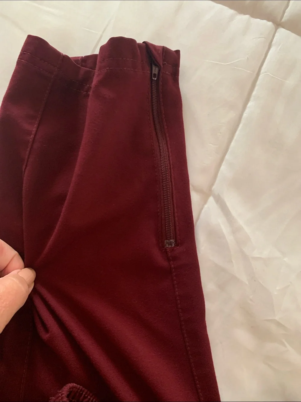 Jaanuu Women's Burgundy Scrub Set - Top & Pants